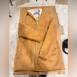 Michael Kors Brown and Cream Jacket with Gold Chain